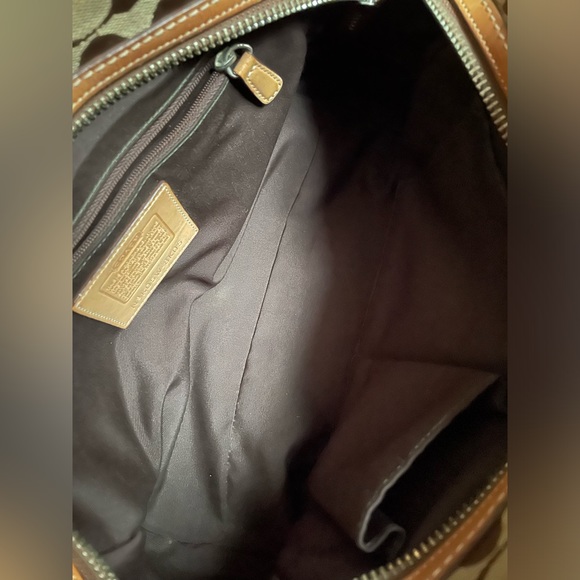 VTG COACH HAMPTON SATCHEL BAG  Tan and Brown. - Picture 7 of 9